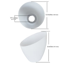 5-Set Plastic Lampshades for E26 lamp sockets-Replacement Plastic Lampshades For Reading Light and Medusa Lights (Opening: 1 5/8 inches, (41 mm))