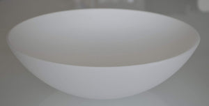 Modern White Frosted Glass Shade Replacement for Floor Lamps, Torchiere Lamp Shade. 10 in. Diameter x 3.25 Height. Replace Your Plastic Covers/Shades.