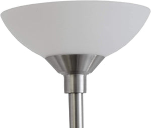 Modern White Frosted Glass Shade Replacement for Floor Lamps, Torchiere Lamp Shade. 10 in. Diameter x 3.25 Height. Replace Your Plastic Covers/Shades.